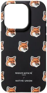 Native Union Чехол Maison Kitsune Fox Case для iPhone 15 Pro Magsafe, черный