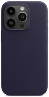 moonfish Чехол MagSafe для iPhone 15 Pro, кожа, пурпурный