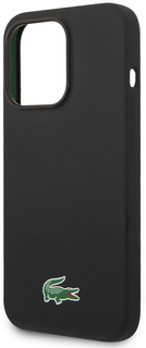 Lacoste Чехол Hard Logo для iPhone 15 Pro MagSafe, черный