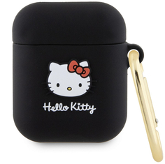 Hello Kitty Чехол 3D Head для Airpods 1/2, черный