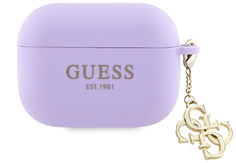 Guess Чехол Diamond Charm для Airpods Pro, пурпурный