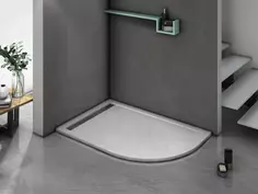 Душевой поддон из литьевого мрамора 100x80 см WeltWasser WW TRR 10080 STONE-WT L 10000004359