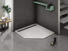 Душевой поддон из литьевого мрамора 100x100 см WeltWasser WW TRP 100 STONE-WT 10000004364