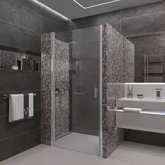 Душевая дверь 90 см Veconi Vianno VN43-90-01-C5 прозрачное