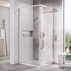 Душевой уголок 80x80 см Ravak Blix Slim BLSRV2 X1LM40C00Z1 прозрачное