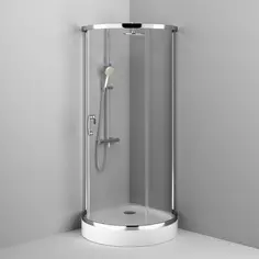 Душевой уголок без поддона 95x95 см Am.Pm Like Round W83G-333-095CT прозрачное Am.Pm.