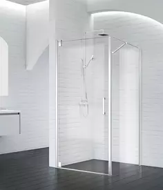 Душевой уголок 100x80 см BelBagno MARMI-AH-1-100/80-C-Cr прозрачное