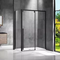 Душевой уголок 120x80 см Vincea Lugano VSR-1L8012CLB-1 прозрачное