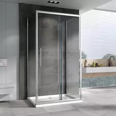 Душевой уголок 130x75 см Abber Schwarzer Diamant AG30130H-S75-S75 прозрачное