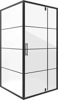 Душевой уголок 78,5x78,5 см Niagara NG-0280-08BLACK прозрачное