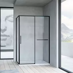 Душевой уголок 110x80 см Vincea Slim Soft VSR-1SS8011CLB прозрачное
