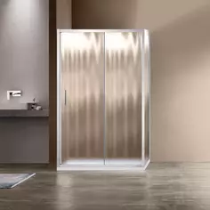 Душевой уголок 130x80 см Vincea Garda VSR-1G8013CH шиншилла