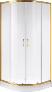 Душевой уголок 98,5x98,5 см Niagara NG-6407-08GOLD прозрачное