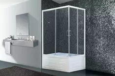 Душевой уголок с поддоном 100x80 см Royal Bath RB8100BP-T-L прозрачное