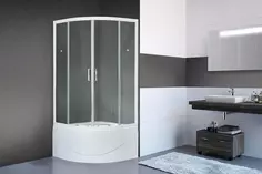 Душевой уголок с поддоном 90x90 см Royal Bath RB90BK-T прозрачное