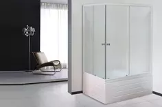 Душевой уголок с поддоном 100x80 см Royal Bath RB8100BP-C-R матовое
