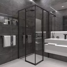 Душевой уголок 99x99 см Veconi Rovigo RV47B-100-01-C4 прозрачное