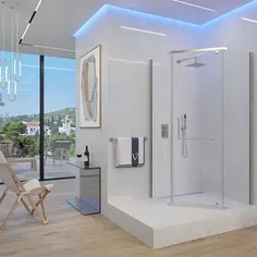 Душевой уголок 100x100 см Veconi Rovigo RV36-100-01-C5 прозрачное