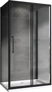 Душевой уголок 160x85 см Abber Schwarzer Diamant AG30160BH-S85B-S85B прозрачное