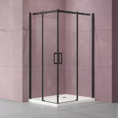 Душевой уголок 100x100 см Vincea Dice VSS-4D100CLB прозрачное