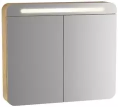 Зеркальный шкаф 80x70 см дуб Vitra Sento 60896
