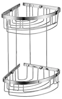 Полка угловая 2х этажная 18 см Rainbowl GKL 18*18/G