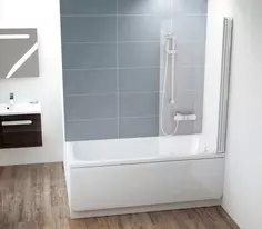 Шторка для ванны Ravak CVS1 80 P блестящий Transparent 7QR40C00Z1