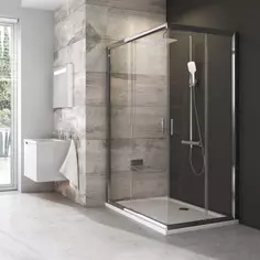 Душевой уголок 100x80 см Ravak Blix хром grape