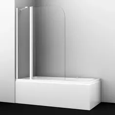 Шторка для ванны 110 см WasserKRAFT Leine 35P02-110W прозрачное