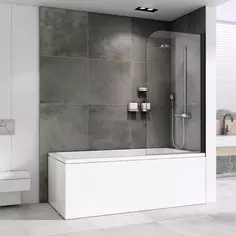 Шторка для ванны 100 см Abber Ewiges Wasser AG52100B прозрачное