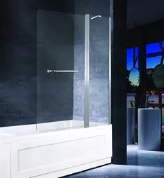 Шторка для ванны 120 см прозрачное стекло Esbano ES-1412