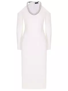 Платье со стразами David Koma