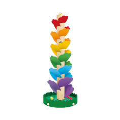 Деревянные игрушки Деревянная игрушка Tooky Toy Разноцветная головоломка-лабиринт