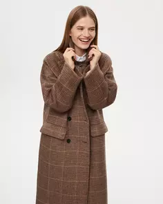 Пальто из шерсти коричневого цвета 2Mood