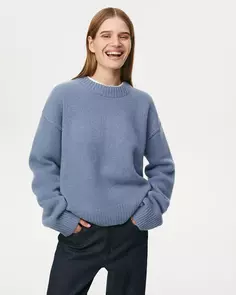 Джемпер со швами наружу цвета индиго 2Mood