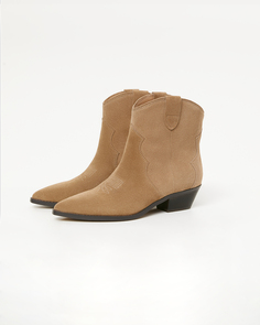 Ковбойские ботильоны бежевого цвета 2Mood