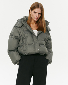 Утепленная куртка-трансформер цвета хаки 2Mood