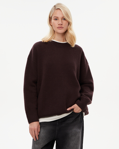 Джемпер базовый из кашемира шоколадного цвета 2Mood