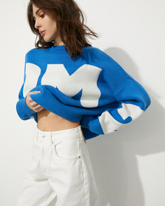 Джемпер 2М синего цвета 2Mood