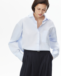 Рубашка оверсайз голубого цвета 2Mood