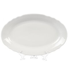 Блюдо овальное, 35 см, Вырезной край, Дулевский фарфор, 038382