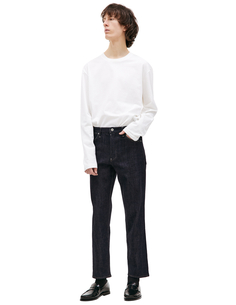 Прямые синие джинсы Jil Sander