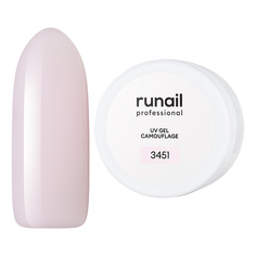 ruNail, Камуфлирующий UV-гель, розовая карамель, 15 г