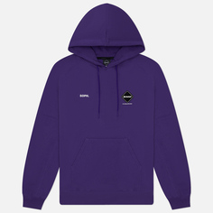 Мужская толстовка F.C. Real Bristol Team Hoodie Big Logo, цвет фиолетовый
