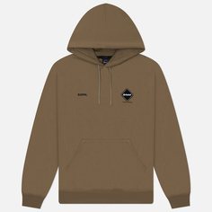 Мужская толстовка F.C. Real Bristol Team Hoodie Big Logo, цвет бежевый