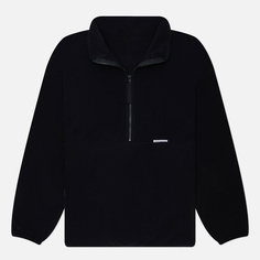 Мужская толстовка uniform experiment Polartec Wind Pro Fleece Half Zip, цвет чёрный