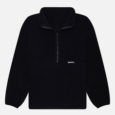 Мужская толстовка uniform experiment Polartec Wind Pro Fleece Half Zip, цвет чёрный, размер XL