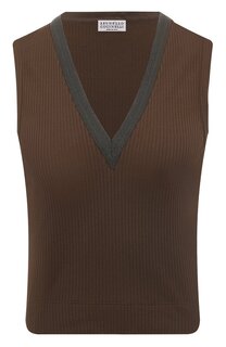 Хлопковый топ Brunello Cucinelli