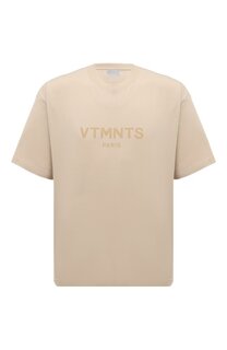 Хлопковая футболка VTMNTS