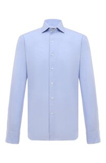 Сорочка из хлопка и льна Corneliani